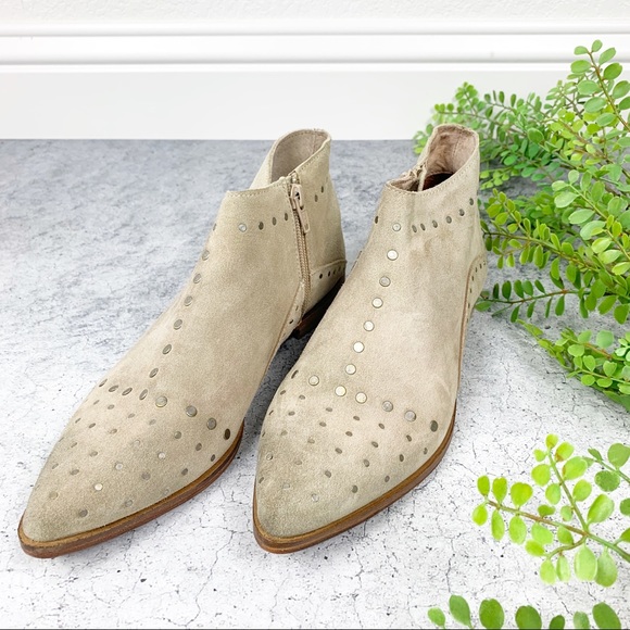 Free People Aquarian Tan Ankle Boot Taupe - Picture 3 of 9